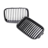 Front Grille Grills For BMW 3 Series E36 Pre-LCI 1992-1996 Front Bumper Kidney Glossy Black Grills Cover Dual Slat Carbon Matte Grill
