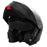 Zorax Black M (57-58cm) ZOR-838 Double Visor Modular Flip up front Motorcycle Motorbike Helmet ECE 2206 Approved