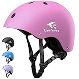 Lyefancy Kids Bike Helmet, Toddler Helmet for 2-13 Years Old Boys Girls, Children Helmet Adjustable Kids Helmet for Cycling, Biking, Scooter, Skating (Pink, S)