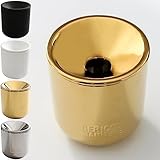 GC Embroidery Cup Ashtray Stick Tray Compatible with Iqos 3 Duo Heets Iluma Terea Glo Neo-Sticks Accessories, Gold