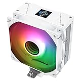 Thermalright Assassin Spirit 120 Vision White ARGB CPU Air Cooler with 1.54in IPS Display, 120mm PWM Fan, Support Intel lga1700/1150/1151/1200/1851, AMD AM4/AM5