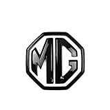 Car Emblem for MG MG4 2022-2023,Premium ABS Plastic Hood Emblems Logo Badge Replacement Exterior Accessories Car Body Decoration,Black-M