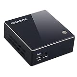 Gigabyte Brix Ultra Compact Barebone PC (Intel Celeron 2955U, 1x mSATA, 1x S-ATA, 2x DDR3L, Wi-Fi, USB 3.0, HDMI, Mini DisplayPort)