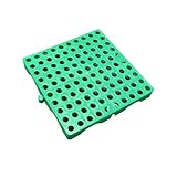 DYUNCZ Mini Plastic Pallets, Plastic Platform, Waterproof Storage Grid Pad, Polyethylene Pallet, Nestable Floor Pallets, for Supermarket Pet Garages Outdoor Closets Storage(Green)