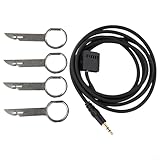 AUX Input Adapter for Ford 5000 CD, 6000 CD, and 6006 with 4 Key Removal Tools