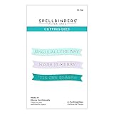 Spellbinders Make It Merry Sentiments Etched Dies from The Make It Merry Collection