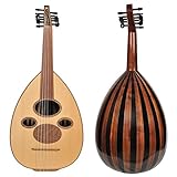 New Quality Professional Floating Bridge Iraqi Arabic Oud (Walnut - Black)