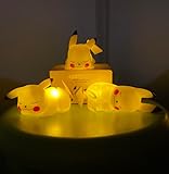 Pikalamps® Night Light Pocket Size 10cm Anime Inspired lamp, Battery Plastic Bedside Table Lamp Glowing at Night (On Stomach)