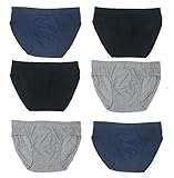 reshmena® 6 Men Briefs Underwear Cotton brief Classic Stretch Fit Comfortable Underpants Men Multipack Brief Hipster Assorted Colors Size L