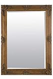 Barcelona Trading Abbey Large Gold Shabby Chic Antique Style Wall/Over Mantle Mirror - 31in x 43in, GL106-3, 110 x 79