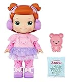 little tikes 658723EUC Tikes Day Lilly Doll and Accessories-Winter-Themed Toy-Encourages Imaginative Play-Includes Outfit, Earmuffs, and Bear Snow Mould-for Toddlers Ages 3 Years Plus