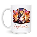 Tea Mug Corgi 330Ml Drinkware Classic Unique Mugs for Milk Hot Chocolate Syrup