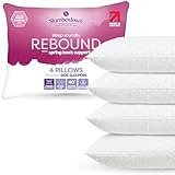 Slumberdown Pillows 4 Pack Hotel Quality – Firm, Plump Hypoallergenic Pillows for Back & Side Sleepers, Sleep Better. Feel Better