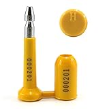 10 Pcs High Security Bolt Seals ISO and C-TPAT Certified Container Door Locks Numbered Nut Bolt-Tags for Truck Trailer Cargo Door(Yellow)