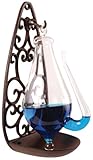 Esschert Design Crystal Barometer with Cast Iron Stand, Clear 13.9 x 12 x 27.7 cm (TH31)