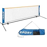 10FT Tennis Net for Backyards Foldable Practice Net for Driveway Lightweight Portable Kids Easy Setup with Carry Bag Indoor & Outdoor