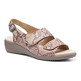 Hotter Women's Easy II Sandal, Blush Snake, 8 UK
