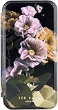 Ted Baker Paper Flowers Mirror Folio Case Compatible with iPhone 16 - Black Gold