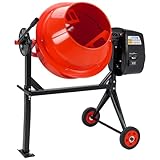 TIGREN 550w Electric Cement Mixer Capacity, Portable Heavy Duty and Easy Load with Stand and Tilt Drum, Concrete Mixer Mortar Concrete Mixing Machine with Wheels (115 Litre)