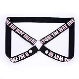 Male's Auxiliary Belt Chastity Lock Fixing Belt Elastic Elastic Gay Underwear Bondage Ring Chastity Belt 4 Directions Pink