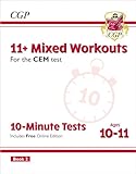 11+ CEM 10-Minute Tests: Mixed Workouts - Ages 10-11 Book 2 (with Online Edition): for the 2026 exams (CGP CEM 11+ Ages 10-11)