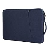 Chelory 16 17 Laptop Sleeve Bag Compatible for 16-17" HP/Lenovo/Asus/Acer/Dell Notebook Ultrabook Chromebook, Shockproof Computer Protective Cover Carrying Case with Handle, Dark Blue