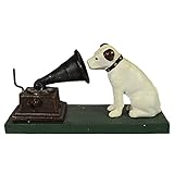 AB Tools HMV Nipper Dog and Phonograph Gramophone Music Ornament Figurine Cast Iron
