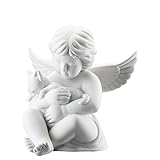 Rosenthal Angel with Cat Figurine, 13.2 x 11.2 x 14.3 cm, Porcelain White Matt, Includes Gift Box