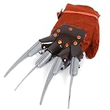 IBLUELOVER Freddy Kruger Glove Halloween Costume Scissorhands Assassin Cosplay Clothing Killer Ghost Gloves Theme Party Carnival Accessories Show Horror Props for Performing Festival