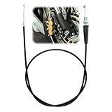 110cm Motorcycle Throttle Cable Replacement Pit Bike Throttle Cable Straight Head Throttle Oil Line Universal Extension Throttle Wire for Pit Dirt Motor Trail Bike Motocross