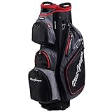 MacGregor Golf VIP Deluxe 14-Way Trolley Bag, 9.5" Top, Black/Red