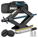 IMAYCC Car Jack Kit for BMW, 2.5t Scissor Jack with 2Pcs Jack Rubber Pad, BMW Accessories, Heavy Duty Steel Car Lift, Portable Tire CarJacks Emergency Kit, Tyre Repair Changing Tool