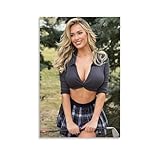 GOORAL Paige Spiranac Sexy Charming Poster Canvas Wall Art Picture Prints Hanging Photo Gift Idea Decor Homes Artworks 08x12inch(20x30cm)