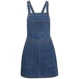 ttc Womens Ladies Denim Dungaree Skirt Stretch Dungaree Pinafore Holly(10)