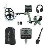 Minelab X-Terra Voyager All-Terrain Professional Pinpointing Metal Detector for Adults with Waterproof Coil, 4 Detect Modes, Clear Target ID, Backlit Display (with Headphones, Backpack, Shovel)