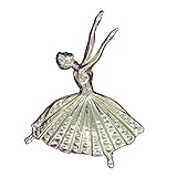 Ballerina Brooch, Elegant Handcrafted Jewelry, Symbol of a graceful heart, Handmade in Fine Pewter by William Sturt