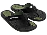 Rider Men's R Line Plus Ii Ad Flat Sandal, Black/White, 11 UK