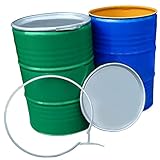 205L 45 Gallon Shipping Drum Shipping Barrel Oil Drum Container BIN Steel Drum with LID and Clasp