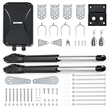 CO-Z Automatic Dual Swing Driveway Gate Opening System, Electric Opener for Doors up to 6 m or 400kg per Wing, Kit with Remote Control