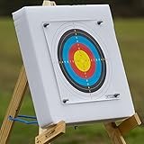 Nitehawk 60x60cm Archery Self Healing Foam Target Board + 20 Paper Faces