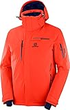 Salomon Men's Ski Jacket with Hood, BRILLIANT JKT M, Synthetic Blend, Yellow (Citronelle), Size S, LC1192400