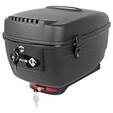 M-Wave Luggage Rack Box with QR Adapter - Lockable Bicycle Case Black
