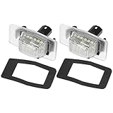 A ABSOPRO Car LED License Plate Light Assembly No.YL8Z13550AA for MAZDA MX-5 II (NB) 1998-2005 Plastic White Light (Set of 2)
