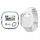 GOLFBUDDY Voice 2S+ Talking GPS Rangefinder, Clip on Hat Golf Navigation, Slope Mode on/Off, 18 Hours Battery Life, Shot Distance Measurement, Preloaded with 40,000 Courses Worldwide (Blue)