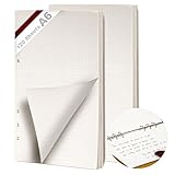 KINETOX 2 Pack A6 Dotted Filler Paper 120 Sheets Dotted Paper 6-Ring Binder Planner Insert Refill Pad Replacement Papers for A6 Organiser Planner Inserts Notebooks Diaries Sketchbooks Planners