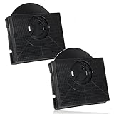 SPARES2GO CHF303 Type Charcoal Carbon Odour Filter compatible with Elica Cooker Hood Fan Vent (Pack of 2)