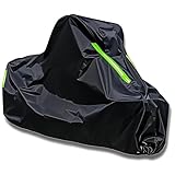 Waterproof Motorcycle Cover for Suzuki Rm 500, Heat Insulation Sun Protection Flame Retardant Motorbike Cover, Tear Resistant Oxford Cloth, With Windproof Buckle