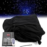 LED Star Drop Curtain, LED Star Curtain Stage Cloth with Controller, Stage Background Cloth Anchor Background Cloth Hanging Cloth 3D Studio Decorative Lighting DJ Stereo Live Background 3 * 6M