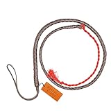 Bantoro Crafts Hand-Plaited Leather Fox Hunt Whip with Collar – 4ft Equestrian Lash & Whip with Winslow Thong – Premium Hunting Leather for Equestrian Hunts (Dark Brown)