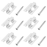 LT Easiyl 100PCS Stainless Steel Patio Clips Composite Decking Clips Hidden Fixing Spacer Clips with 100 Screws for WPC/BPC Bamboo Wood Floor Closure